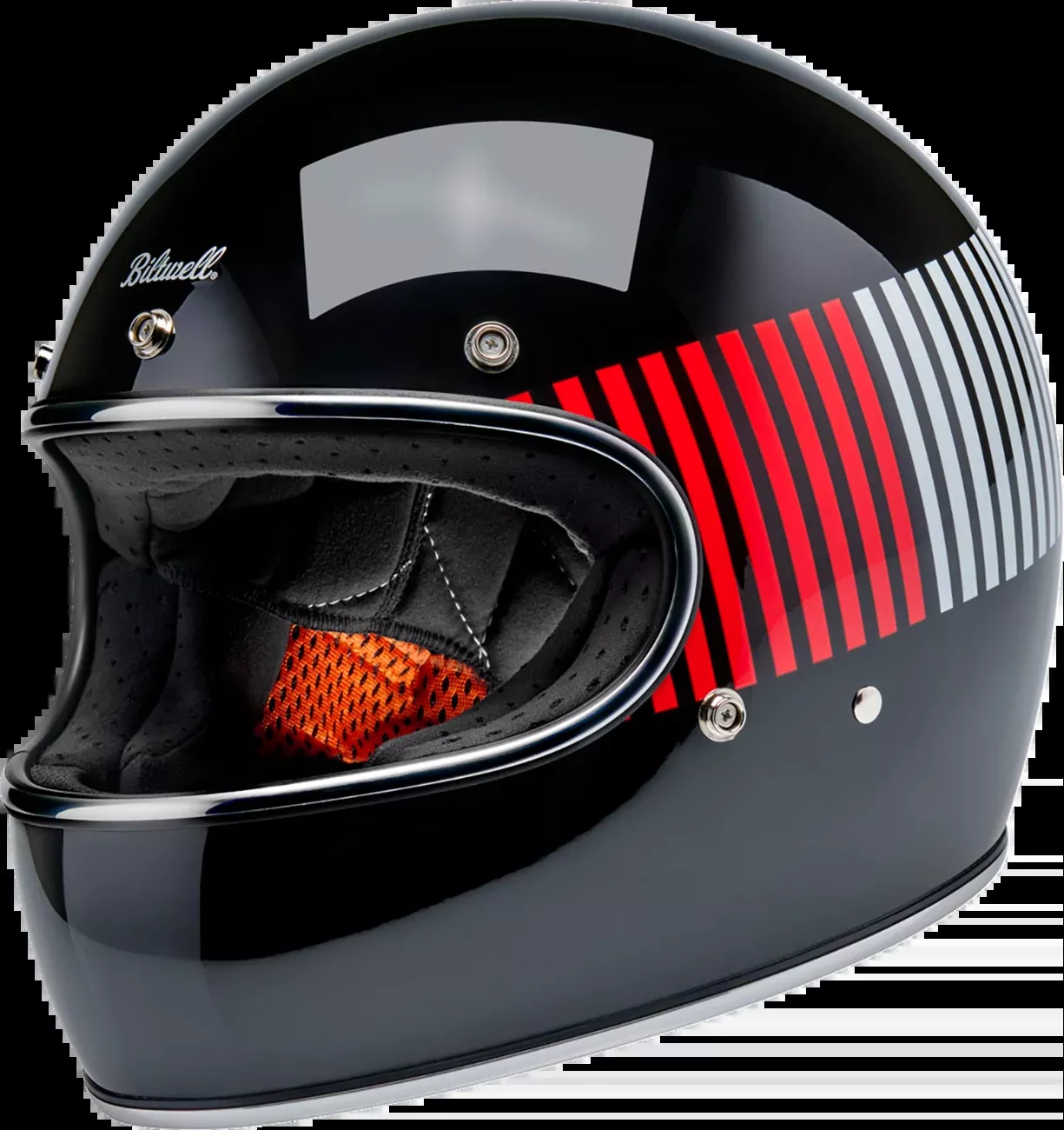 BILTWELL Gringo Helmet - Raceflow - Black/Red/White/Blue - Large 1002-5120-504