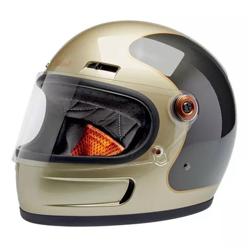 Biltwell Gringo SV ECE Helmet - Tracker Metallic Champagne/Charcoal
