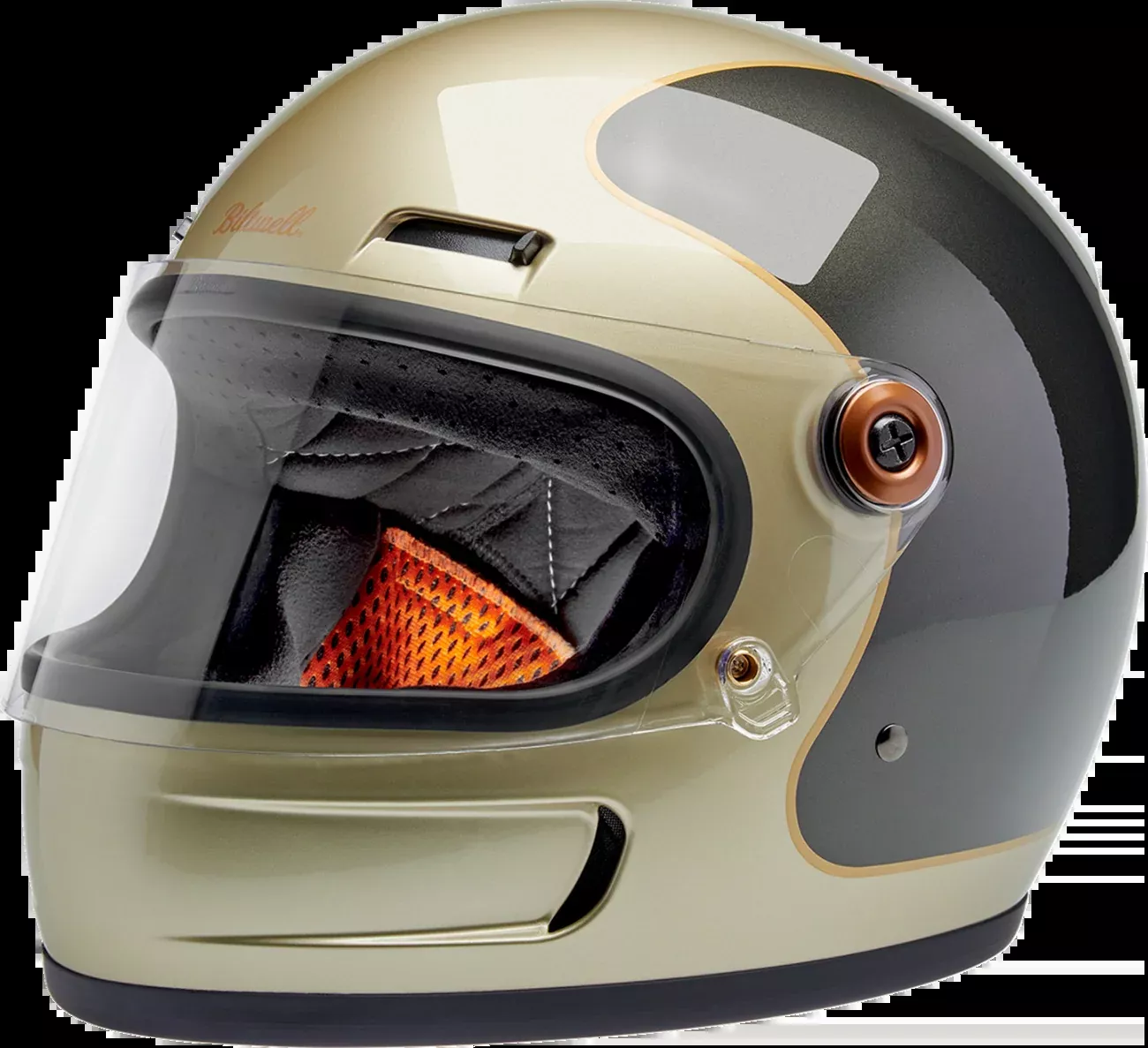 BILTWELL Gringo SV Helmet - Tracker - Gloss Metallic Champagne/Charcoal - Medium 1006-5100-503