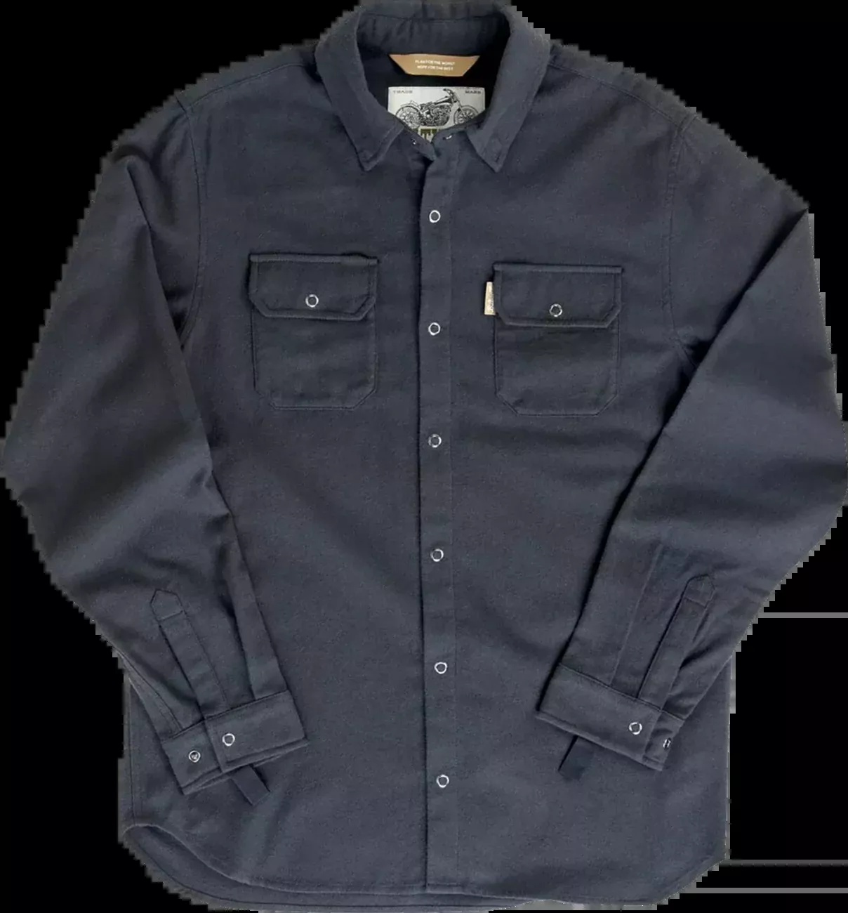 BILTWELL HI Test Flannel Shirt - Black - 2XL 8128-124-006
