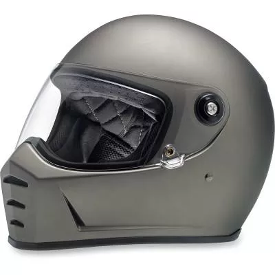 Biltwell Lane Splitter Helmet, Flat Titanium