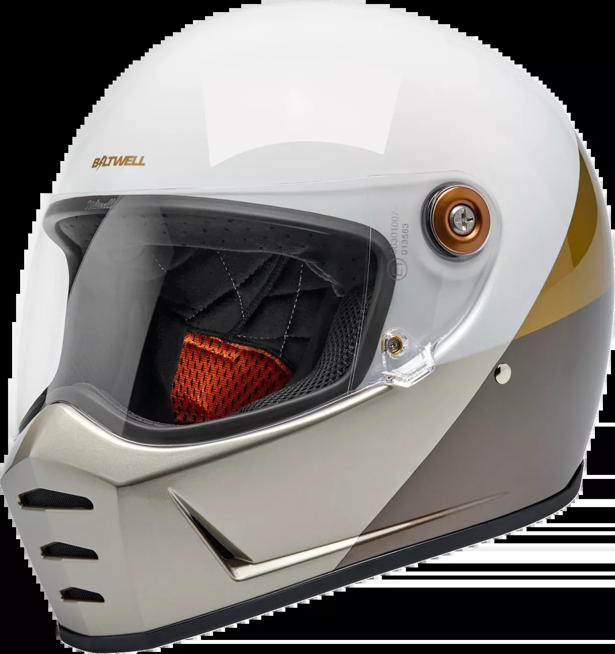BILTWELL Lane Splitter Helmet - Intersection - Gold/Silver/Bronze - Small 1004-5129-502