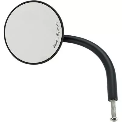 Biltwell Large Round Mirror, Matte Black