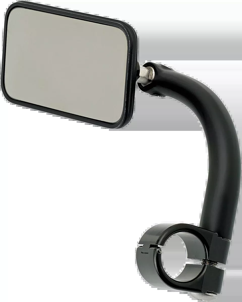 Biltwell Mirror - Utility - Side View - Rectangle - Clamp-On - Black - 1" - 6502-201-101