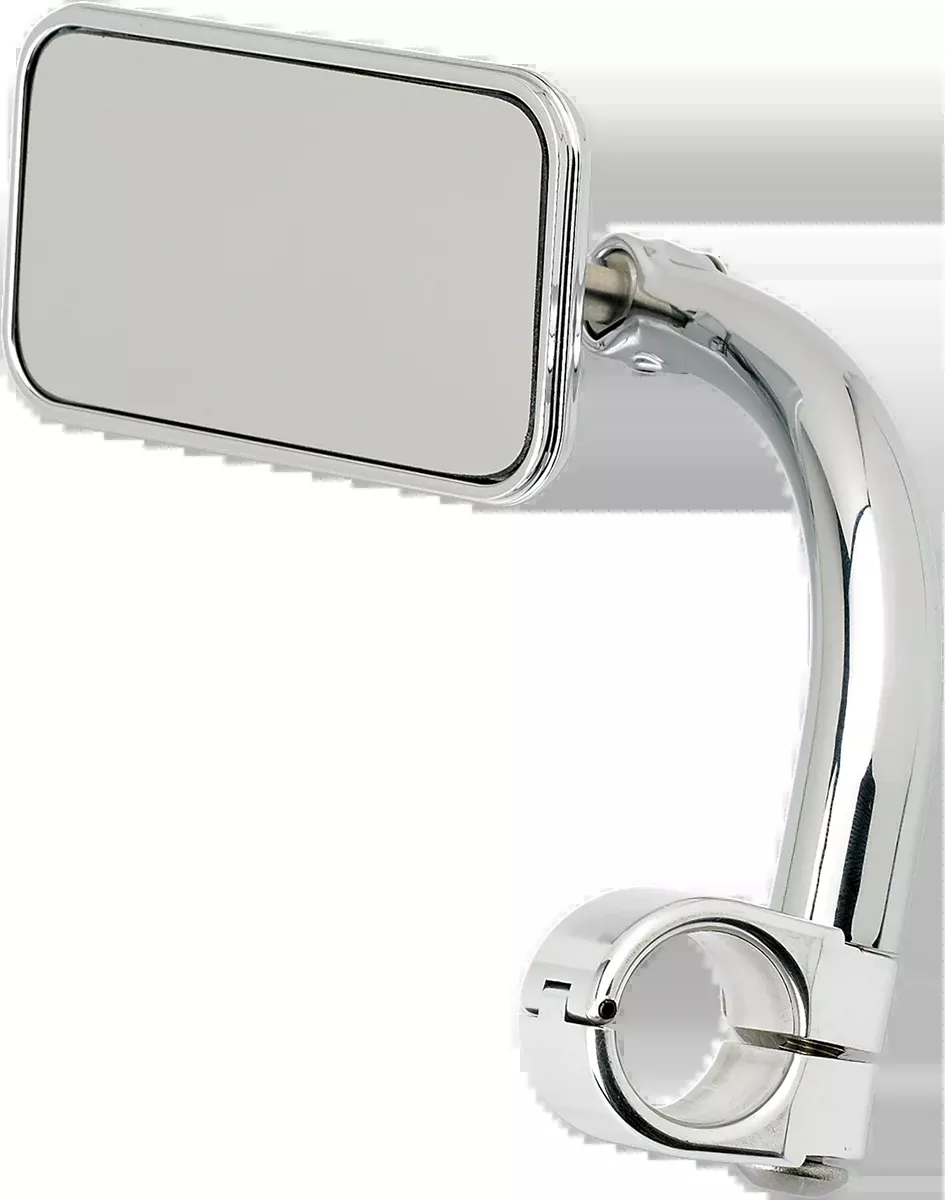 Biltwell Mirror - Utility - Side View - Rectangle - Clamp-On - Chrome - 7/8" - 6502-278-501