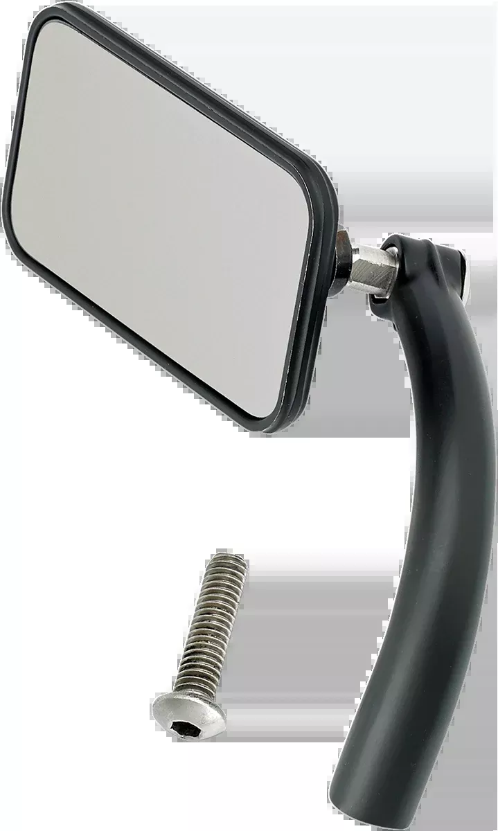 Biltwell Mirror - Utility - Side View - Rectangle - Perch - Black - Each - 6502-100-101