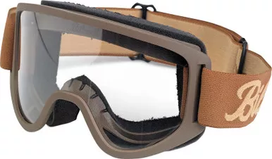 Biltwell Moto 2.0 Script Chocolate Goggles