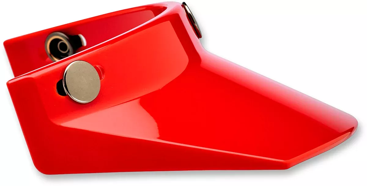 Biltwell Moto 3-Snap Visor - Red - 2002-563