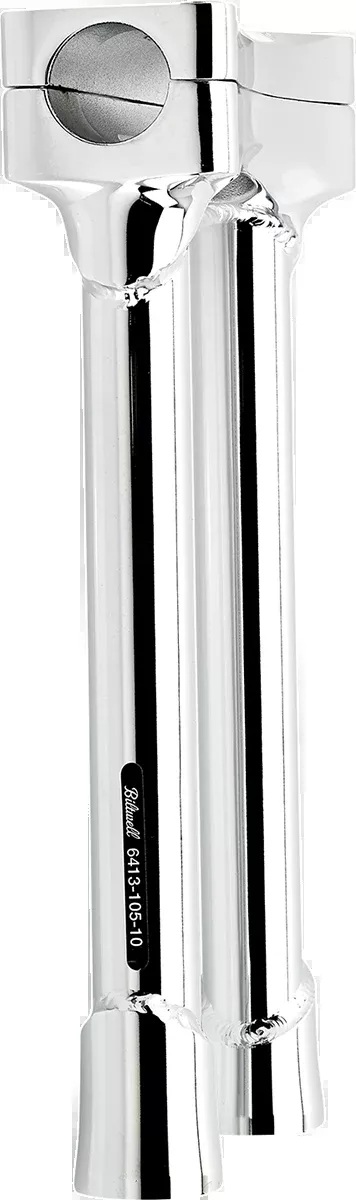 Biltwell Murdock O/S Risers - 10" - Chrome - 6413-105-10