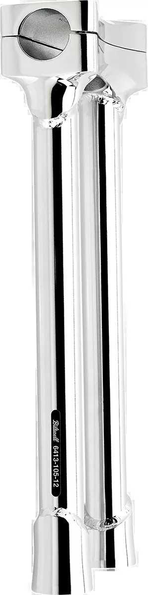 Biltwell Murdock O/S Risers - 12" - Chrome - 6413-105-12