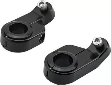 Biltwell O-S Speed Clamps Black Electroplated Angled