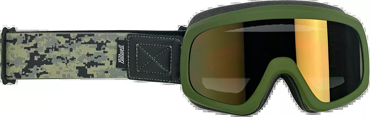 Biltwell Overland 2.0 Goggle - Grunt - Olive Camo - Bronze Lens - 2111-6003-008