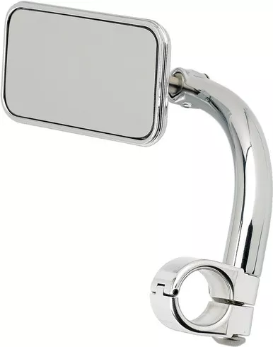 Biltwell Rectangular Clamp-On Mirror 1" Chrome