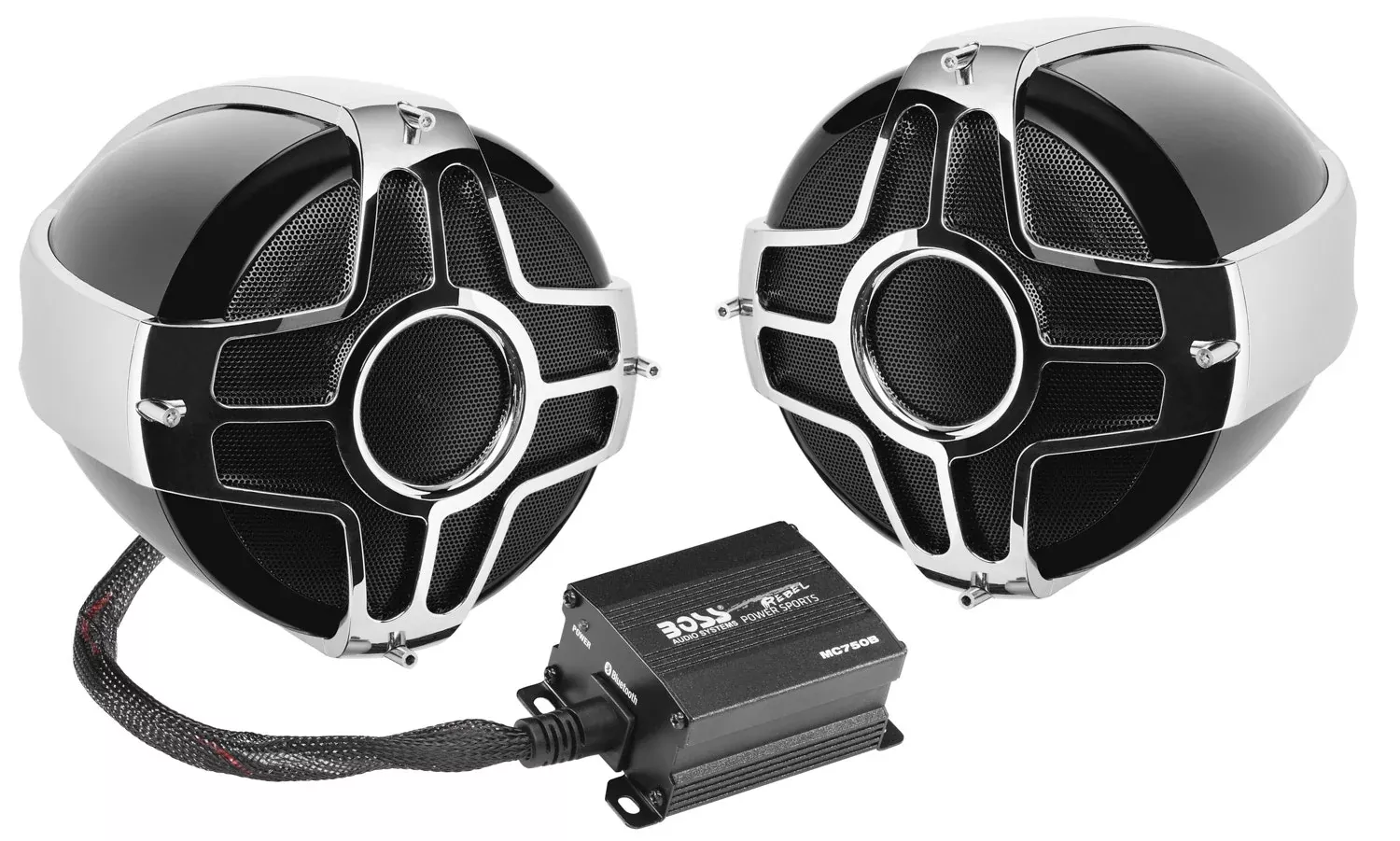 Boss Audio Systems BluetoothMax Power 4" Speakers and 1000w Amplifier MC750B