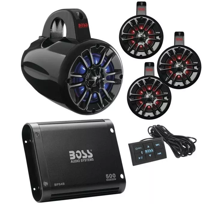Boss Audio Systems Universal Bluetooth Remote Controlled RGB Audio Kit UNI4RGB