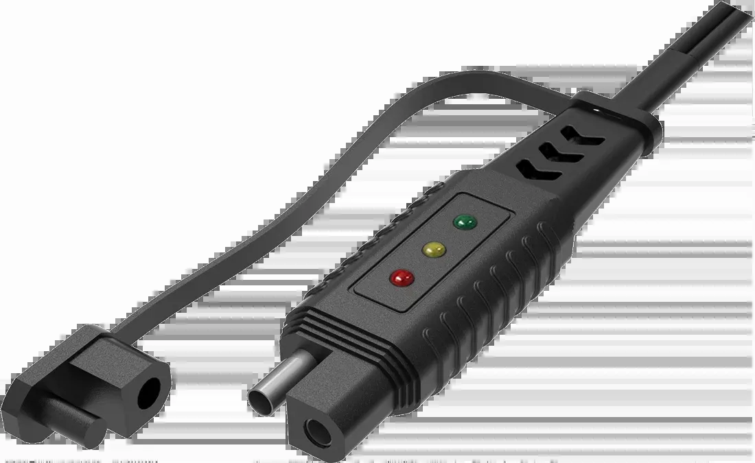 BS Universal 20" Motorcycle Battery Charger Charge Indicator w/ LED Pigtail