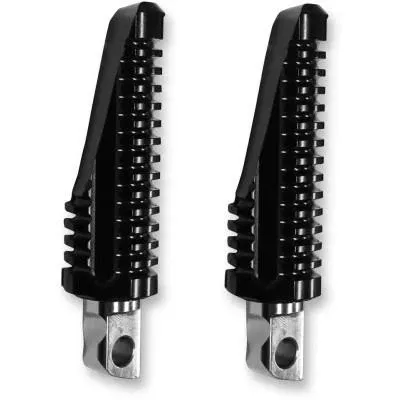 Burly Brand Havoc Footpegs, Black, Slash-cut