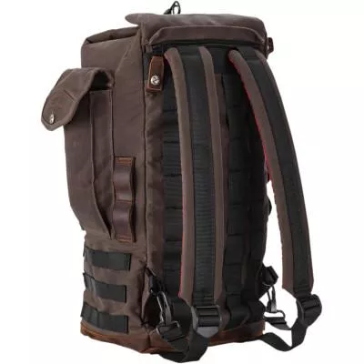 Burly Brand Sissy Bar Backpack , Dark Oak
