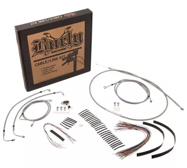 Burly Control Cable Kit Stainless 13" Bars (B30-1103)