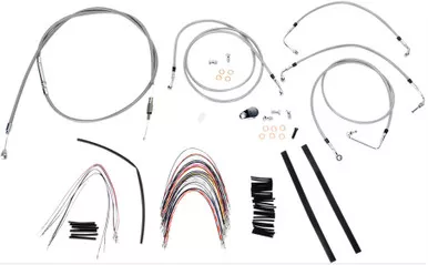 Burly Control Cable Kit Stainless 14" Bars (B30-1094)