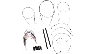 Burly Control Cable Kit Stainless 16" Bars (B30-1077)