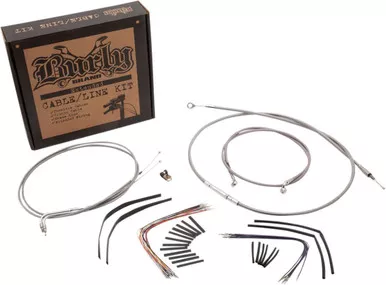 Burly Control Cable Kit Stainless 18" Bars (B30-1058)