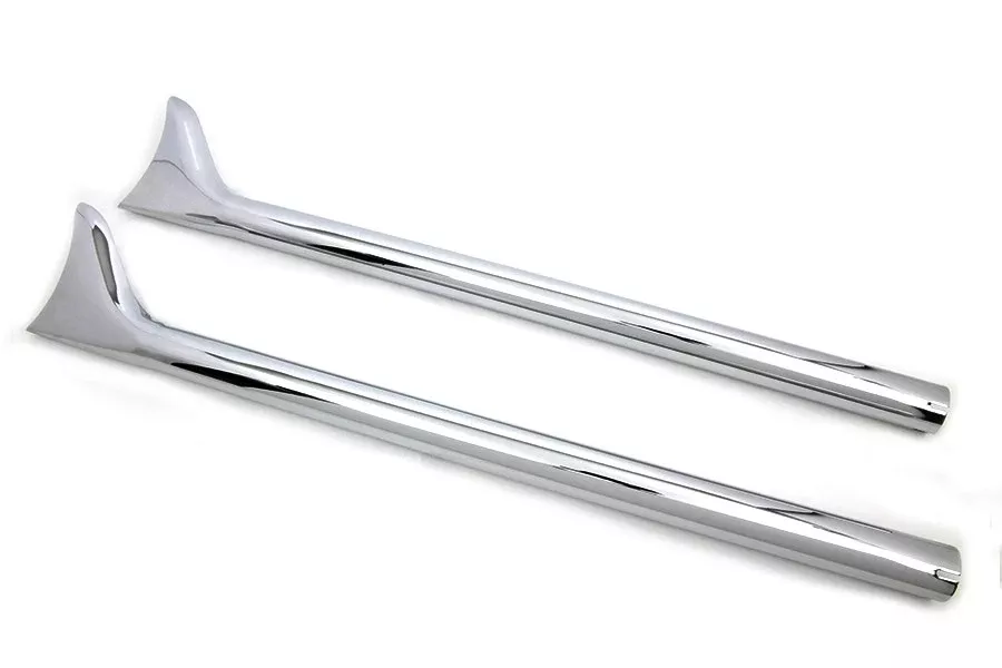 Chrome 36" Straight Fishtail Muffler Extension Set for 1.75" Pipes 30-0950