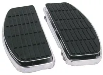 Chrome 8" Floorboards Footboards ISO Style OE Rep 50621-79A Harley FL 86-Up