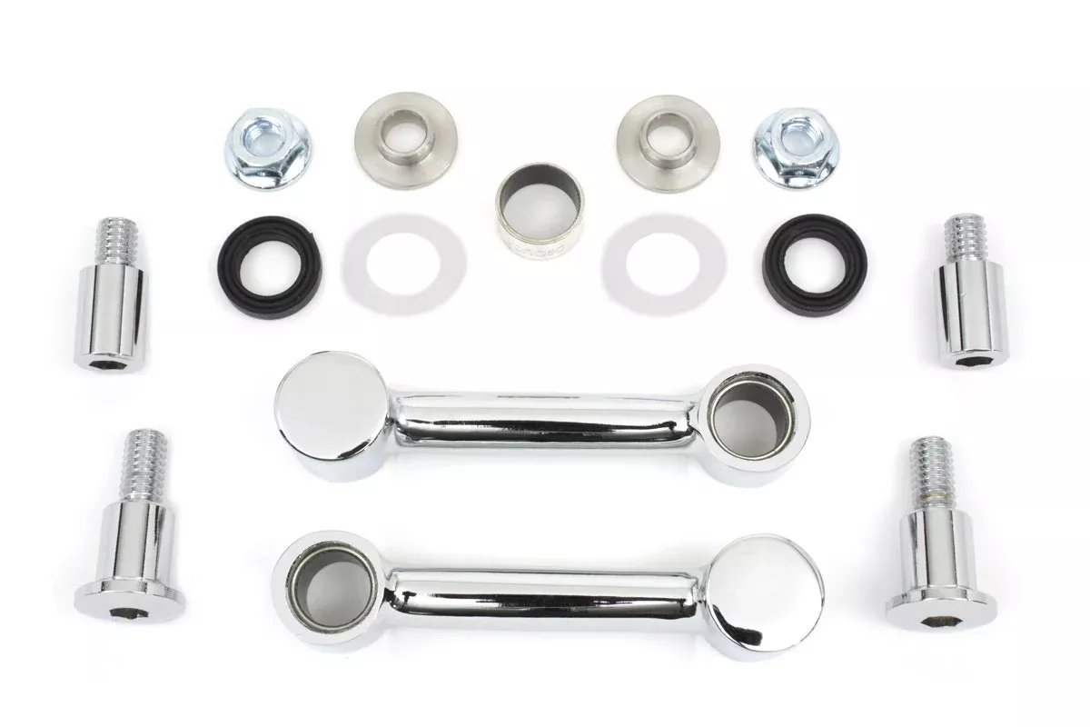 Chrome Front Fender Mounts Harley Softail Springer 93-06 FXSTS V-Twin 50-0688