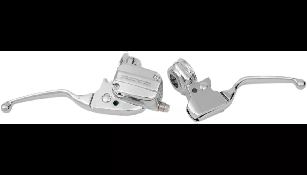 Chrome Handlebar Controls Brake & Clutch Levers for 08-13 Harley FLH/T