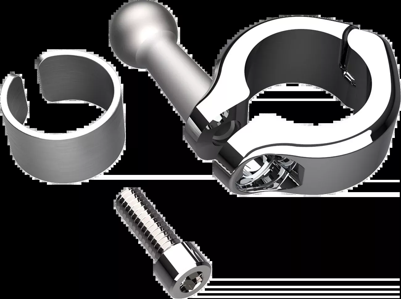 Ciro 1-1/2" Gen 2 Aluminum Handlebar Clamp Phone Mount Kit for Motorcycles 55135