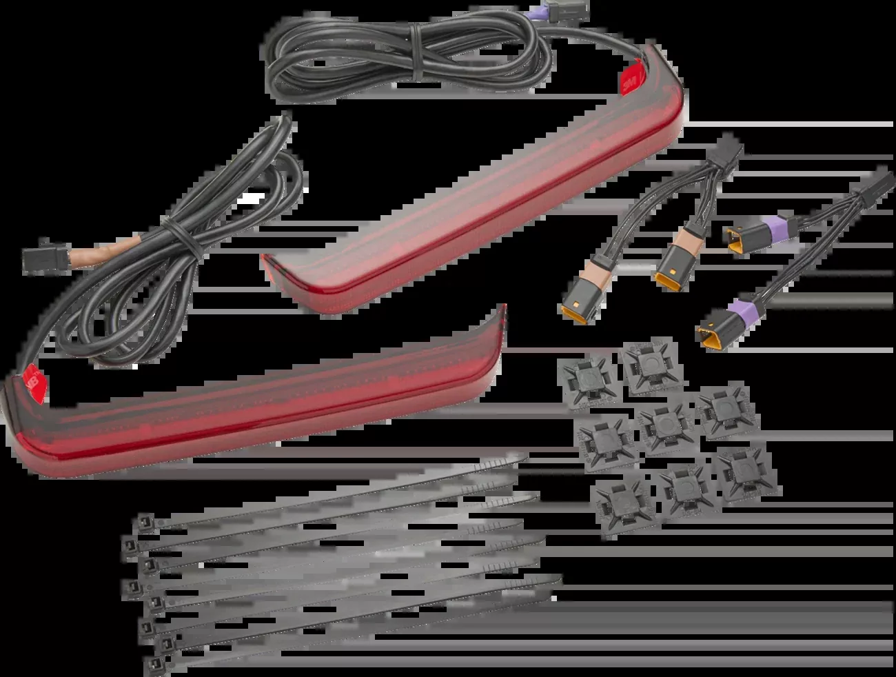 Ciro Bag Blade Lightstrike Red LED Saddlebag Lights for 2023-2026 Harley Touring
