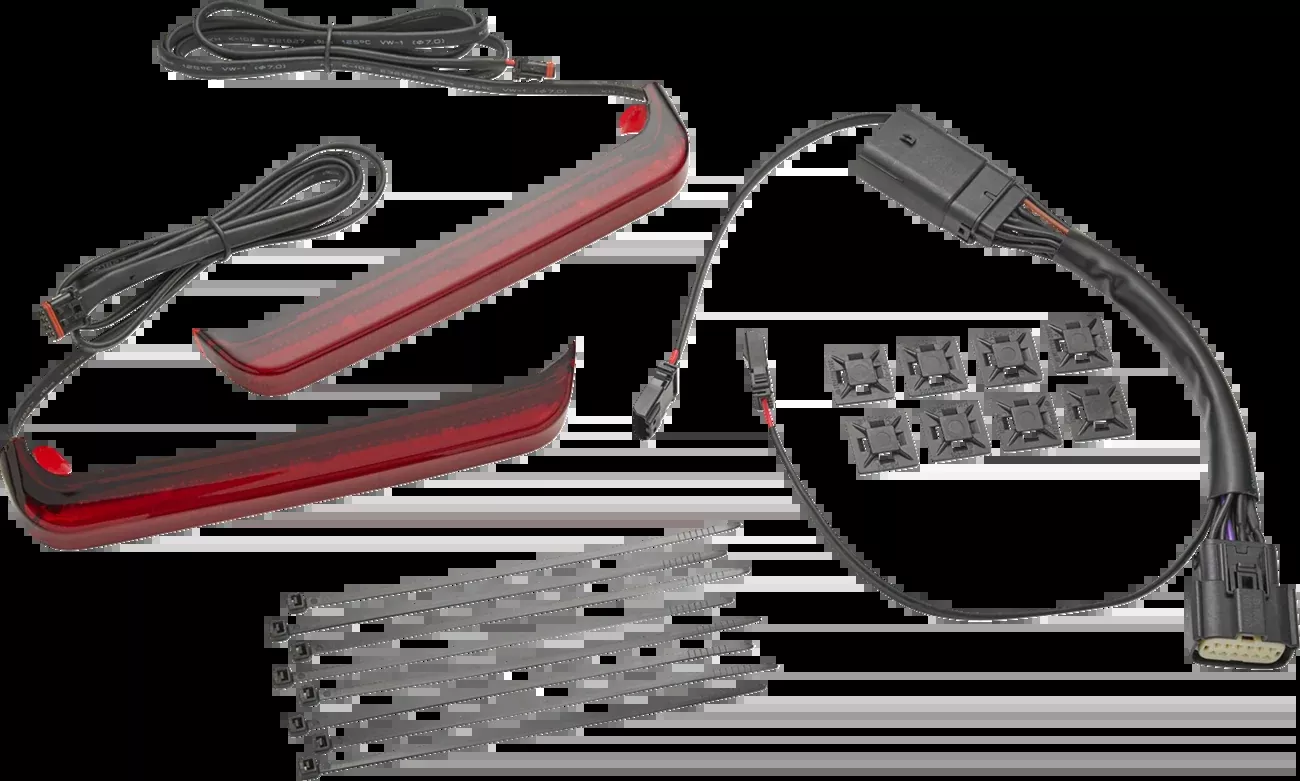 Ciro Bag Blade Red LED Saddlebag Lights for 2023-2026 Harley Road Street Glide