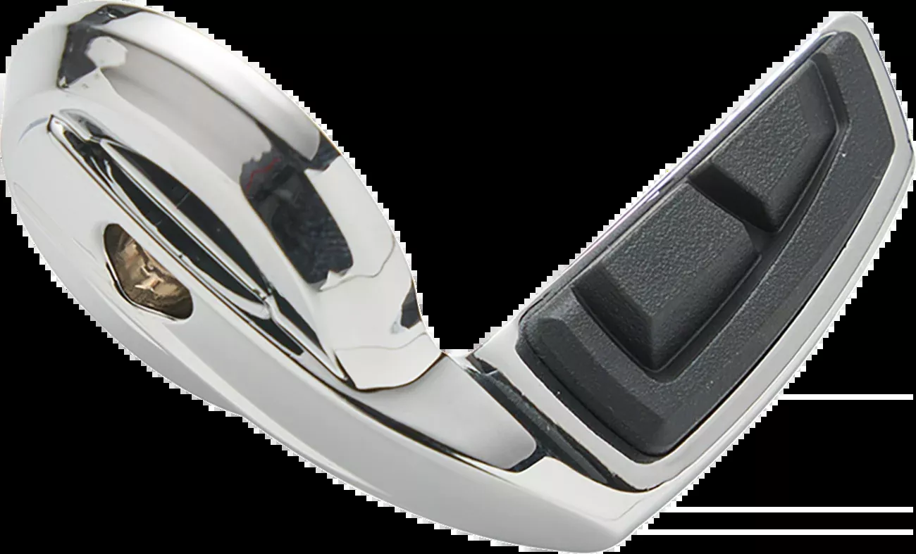 Ciro Chicane Chrome Throttle Assist Wing Handlebar Grip End for Harley Davidson