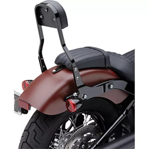 Cobra 14" Detachable Backrest Sissy Bar Kit for 2006-2017 Harley Dyna - Black