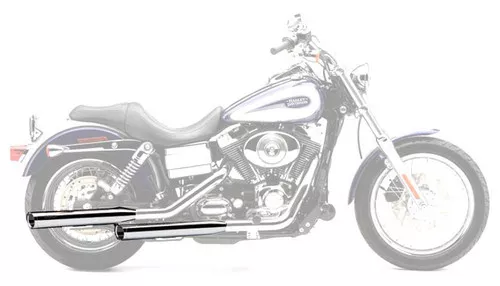 Cobra 3" Chrome Slip-On Mufflers w/Chrome Tips (6031)