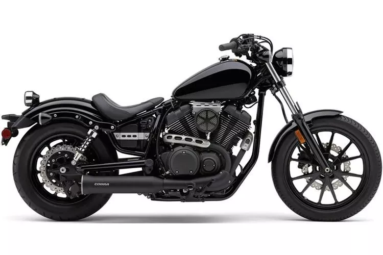 Cobra 4" Slip On Muffler for Yamaha Bolt '13-17 - Black