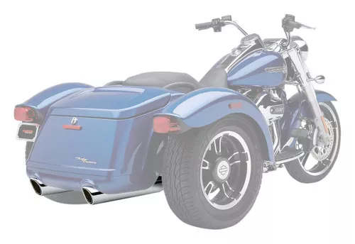 Cobra 909 Chrome Slip-On Mufflers for Tri-Glide (6302)