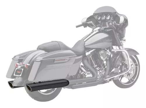 Cobra 909-Twins Raven Black Slip-On Mufflers (6106RB)
