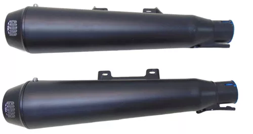Cobra El Diablo Raven Black 4" Slip-On Mufflers (6046B)