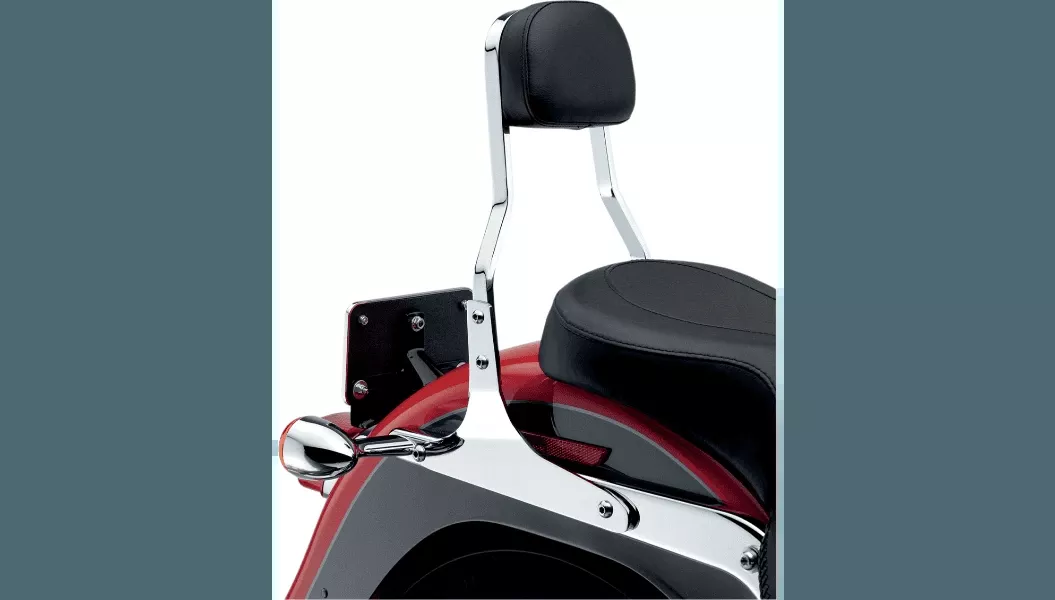 Cobra Passenger Bar Short 14" for '07-17 Harley Davidson FLSTF and '06-10 FXST Models - Chrome