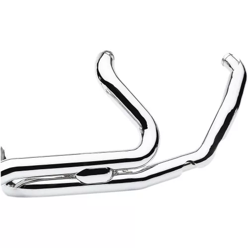 Cobra Powerport Headpipes Dual Bung for 2017-2023 Harley Touring - Chrome