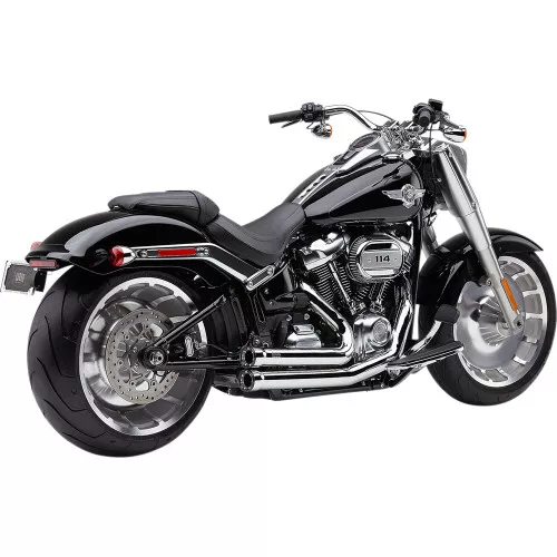 Cobra Speedster Short Exhaust for 2018-2022 Harley SoftailFLFB/FXBR - Chrome