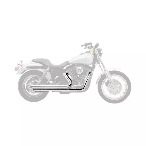 Cobra Speedster Slash-Down Chrome Exhaust System (6858)