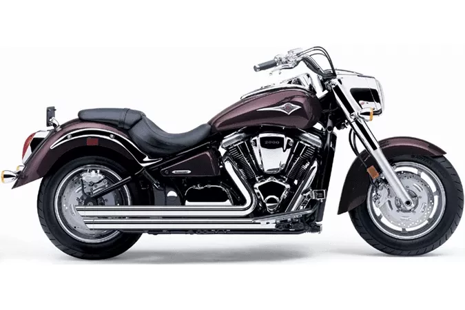Cobra Speedster Slash-Down Exhaust with PowerPort for Vulcan 2000 '04-up