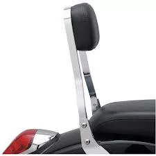 Cobra Square Mini 11" Chrome Sissy Bar Passenger Backrest (02-4825)