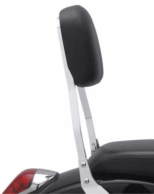 Cobra Square Short Chrome 14" Sissy Bar Passenger Backrest (02-5650)