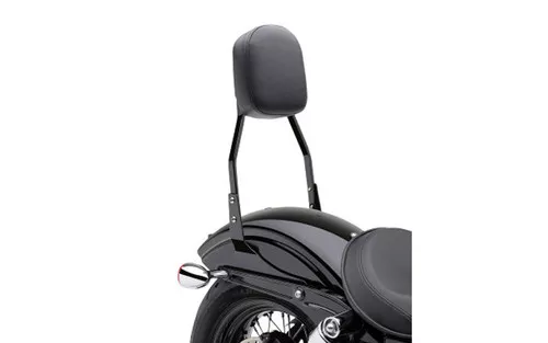 Cobra Square Standard 17" Black Sissy Bar Passenger Backrest (602-1151B)