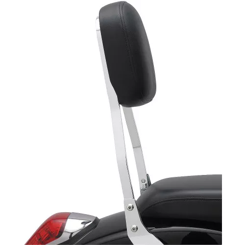 Cobra Square Standard 17" Chrome Sissy Bar Passenger Backrest (02-5105)