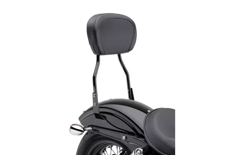 CobraSissy Bar Tall 14 inch for '00-06 FLSTF & '00-05 FXST Models -Round Style -Black